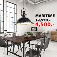 Dento โคมไฟแขวนเพดาน รุ่น MARITIME (สีเงินเงา) ขั้ว 1xE27 สีเงินเงา #C710CH