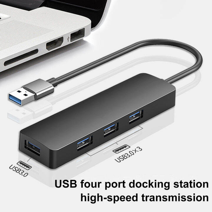 yeqinhuia-พอร์ต-usb-ฮับกับ4พอร์ต-usb3-0เชื่อมต่ออุปกรณ์อื่นๆกับแล็ปท็อปของคุณด้วยฮับ3-0-usb-4พอร์ตแท่นวางมือถือแบบบางพิเศษสำหรับการถ่ายโอนข้อมูลความเร็วสูงเหมาะสำหรับโทรศัพท์มือถือแล็ปท็อปและปลั๊กแบบ-