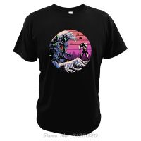 Hokusai Men Digital Tee Anime The Great Wave Off Kanagawa Tshirt