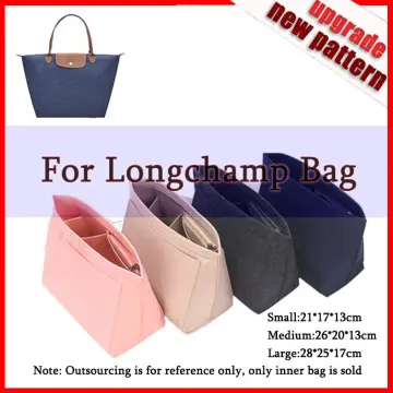 EverToner Felt Cloth Bag For LONGCHAMP Bag liner Multi-functional Travel  Insert Bag Makeup Organizer Dumpling Shape lined Bag
