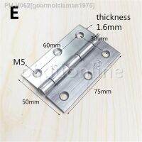 1pc D514b 304 Stainless Steel 50x75mm Dialted Thicken Hinge M5 Mounting Hole Diameter Free Shipping Russia