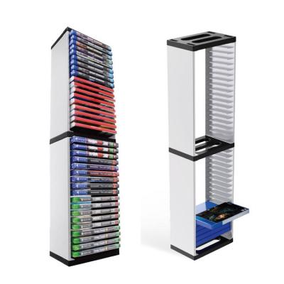 Host Disc Double-layer Storage Box 36 Game Disc Holder Rack For 5 Game Console Disc Holder Vertical Stand Disc Storage Tower applied
