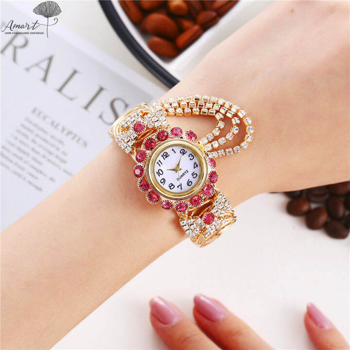 amart-ผู้หญิงนาฬิกาควอตซ์หรูหรา-rhinestone-นาฬิกาหรูหราประณีตนาฬิกาเครื่องประดับผู้หญิงสำหรับคริสต์มาสวันเกิดหรูหรา-rhinestone-นาฬิกา-elegant-ประณีตนาฬิกาเครื่องประดับของขวัญนาฬิกาควอตซ์