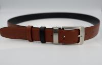 Lustampa Lancaster Belt 2 in 1 เข็มขัดหนังแท้ใช้ได้ 2 สี ดำ-แทน