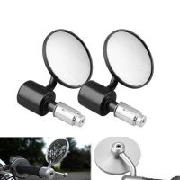 1 Pair Universal Motorcycle Mirrors Anti-corrosion Rear View Handle 2.83 Mirrors for Scooter