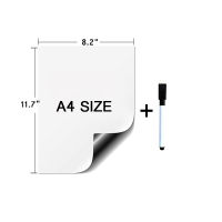 Magnetic Whiteboard for Fridge Slate Magnet Planner Erasable White Board Writing Memo Drawing Calendar A4 Size Wall Stickers