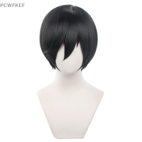 PCWFKEF Anime Blue LOCK itoshirin คอสเพลย์วิกผมสังเคราะห์32ซม.สีดำบทบาทผมเล่น props