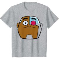 Cartoon network Teen Titans Go mens 100% cotton round neck short -sleeved T-shirt