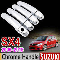 Afor Suzuki SX4 2006 - 2013 Chrome Handle Trim ชุด Fiat Sedici Maruti 2007 2008 2009 2010 2011 2012อุปกรณ์เสริมรถ StylingM