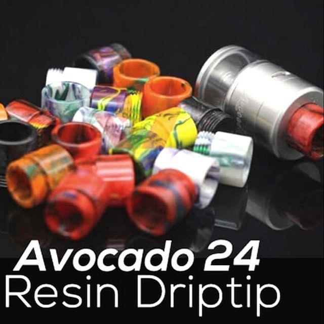 Resin DRIP TIP with threaded CONNECTORS For Avocado 24 VGOD RDTA ...