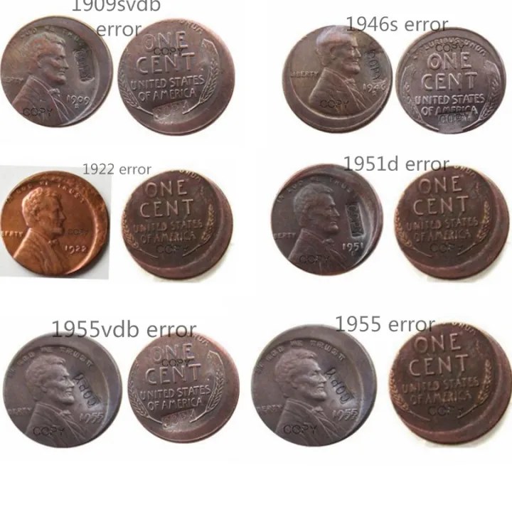 6 differents styles Penny Error Off-Center Copper | Lazada PH