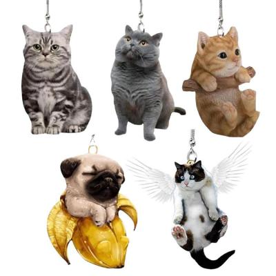 Car Swinging Ornament Car Decor Cute Auto Parts Car Mirror Accessories Cute Animal Picture for Car Or Bedroom sturdy