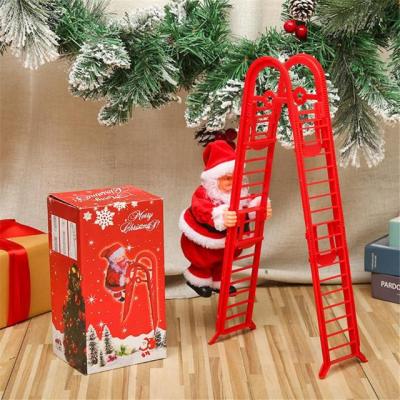 คริสต์มาสบันไดปีนเขาไฟฟ้าซานตาคลอสตกแต่งคริสต์มาส2023สำหรับตกแต่งบ้านเครื่องประดับคริสต์มาสกับเพลง Noel