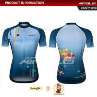 AIPEILEI Womens Cycling Jersey Short Sleeve Top Cycling Bike Clothing Quick Dry MTB Mountain Jerseys Wear Full Zip