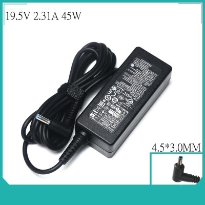 อะแดปเตอร์ AC Charger Laptop 45W สำหรับ HP Stream 11 13 14ชุดที่อิจฉา X360 X2 13 15 M6 250 255 G3 G4 G5 G6 19.5V 2.31A Yuebian