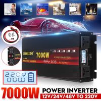 DC 12V/24V/48V To AC 2200V Pure Sine Wave Converte 7000W Power Inverter 15x7.1x3.1in