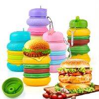 【CW】 Colorful Bottle Kettle Garrafa Student Chaleira Telescopic Hamburger Bottles for