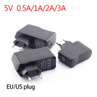 พอร์ต USB DC 5V 0.5A/1A/2A/3A 1000ma AC to DC Power ปลั๊กอะแดปเตอร์ชาร์จไฟ micro ชาร์จสำหรับไฟ LED Strip โทรศัพท์ US EU-hvfmm7520