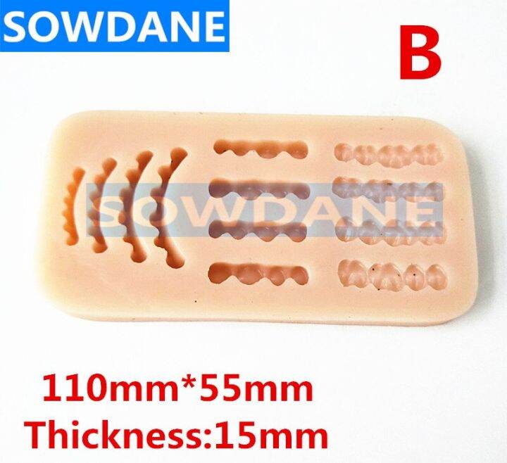 Dental Lab Laboratory Denture Wax Teeth Ruer Model Tooth Inverted Mold