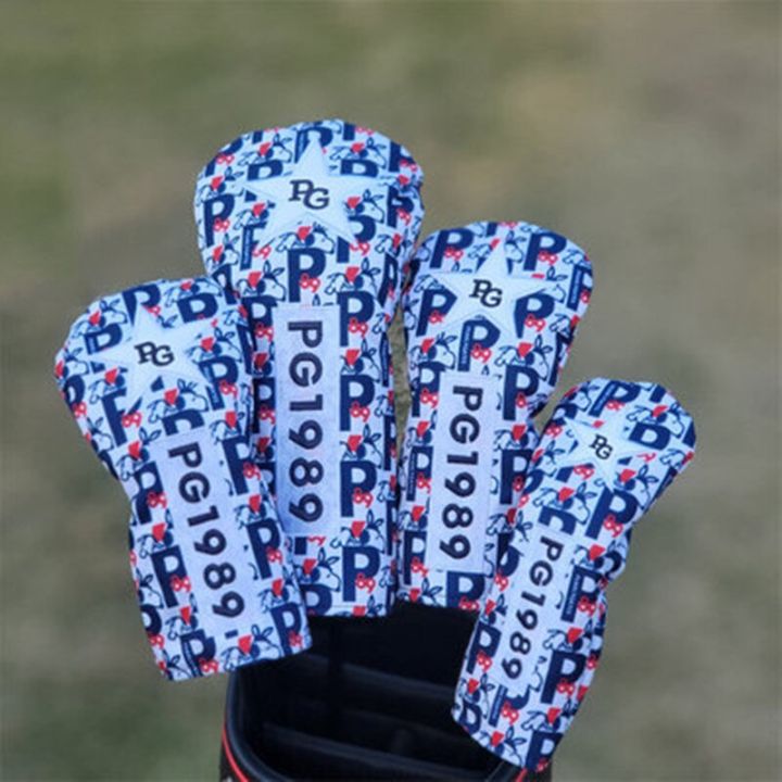pg-star-smiley-golf-woods-headcovers-golf-covers-for-driver-fairway-woods-hybrid-135ut-clubs-set-unisex