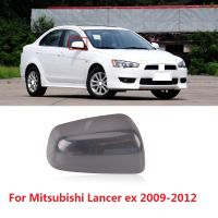 ESirsun ฝาผ้าคลุมกระจกมองหลังติดกระจกด้านข้างสำหรับรถยนต์ Mitsubishi Lancer Ex 2009-12,ฝาครอบฝาปิดกระจกถอยหลังภายนอกฝากระโปรงหน้า