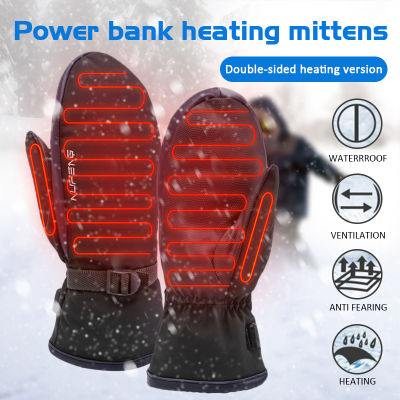 Winter s Electric Heated Children s Warming Camouflage Battery Mittens Soft Outdoor Windproof Sport Guantes