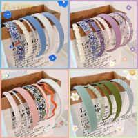 【Ready Stock】 ✹☎✁ C18 8Pcs/Set Korean Colorful Printing Pearl Headband Sponge Headbands Silk Hair Band Women Hair Accessories Headdress