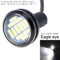 10 Pcs 23Mm Eagle Eye Light Power 4014 12SMD สีขาว12V รถย้อนกลับป้ายจอดรถหมอกหลอดไฟ DRL