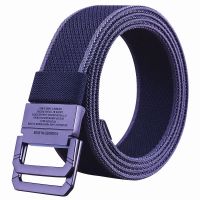 【Ready】? New rg le belt elas belt casl simple outdoor sports smooth le student mtary trag men and women