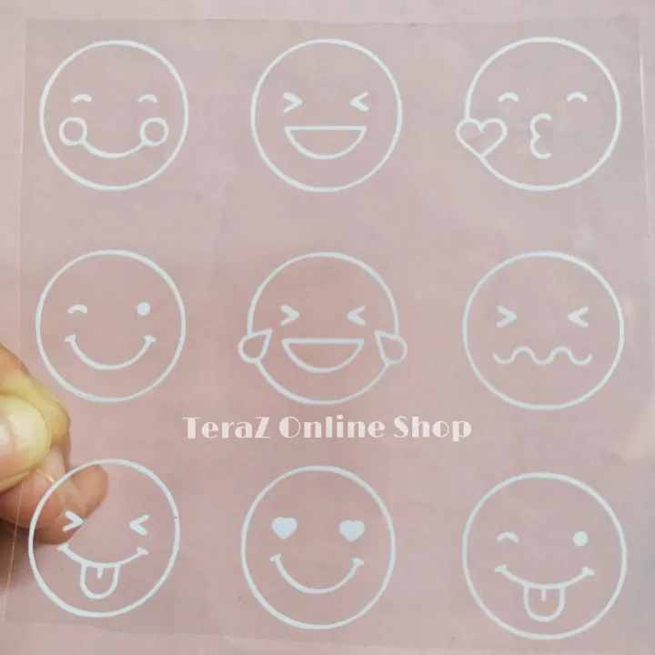 sticker cutting emoticon (1 pcs terdapat 9 emoticon ) Lazada Indonesia