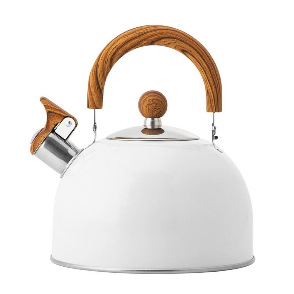 Gas Electric Induction Compatible 3 Liter Stove top Copper Stainless Steel Tea Kettle With BakeLite Handle 