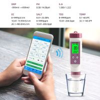 7 In 1 Temp ORP EC TDS Salinity S.G PH Meter Online Blue Tooth Water Quality Tester APP Control For Drinking Laboratory Aquarium