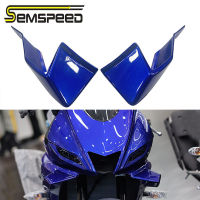 SEMSPEED รถจักรยานยนต์กระจกปีก Fairing ด้านหน้าอากาศพลศาสตร์สปอยเลอร์ Winglet สำหรับ Yamaha R15 V3 V4 2018-2020 2023