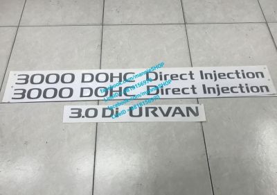 สติ๊กเกอร์ดั้งเดิมรถตู้ NISSAN URVAN คำว่า 3000 DOHC Direct Injection 3.0 Di URBAN ติดรถ แต่งรถ sticker นิสสัน