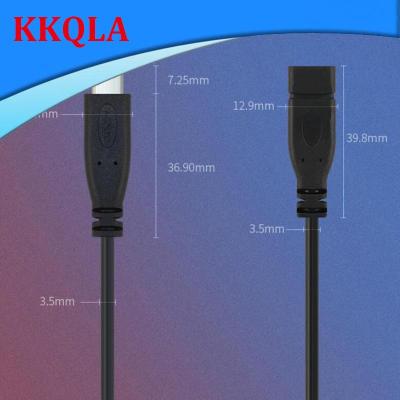 QKKQLA 2pin 4pin Wire USB 2.0 Type C Male Female Plug Extension Welding Type USB-C DIY Repair Cable Charger Connector