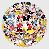 【HOT JJSGWIXLOOWEHG 541】 10/30/50ชิ้นการ์ตูนคลาสสิกของ Disney สติกเกอร์รูปหนูมิคกี้ตัวละครกระเป๋าแล็ปท็อปแบบทำมือสเก็ตบอร์ดกราฟฟิตีรูปลอกสนุกสำหรับของเล่นเด็ก