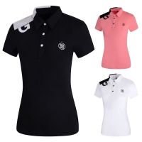 Summer New Style Golf Clothing Ladies Short-Sleeved T-Shirt Outdoor Sports Breathable Quick-Drying Versatile Lapel Womens Jersey T2301gol