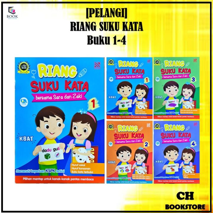 [CH] PELANGI - Buku Latihan Riang Suku Kata Bersama Sara Dan Zaki KBAT ...