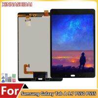 LCD ทดสอบแล้วอะไหล่ซัมซุง Galaxytab 9.7 SM-P550 SM-P555สัมผัสหน้าจอ LCD แผงควบคุม LCD