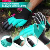 Garden Genie Gloves ถุงมือทำสวน ขุดดิน พรวนดิน ถุงมือขุดดินทำสวน เตรียมดินปลูกต้นไม้ สินค้าคุณภาพ