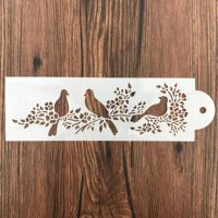 Magpie Bird On Branches Stencils Pet Plastic Painting Template Diy Craft Decorative Painting Scrapbook Drawing Template Stencil Rulers  Stencils