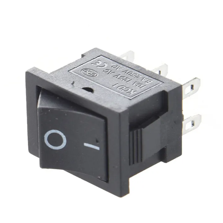 5Pcs 12V Round Rocker Switch AC 6A/250V 10A/125V SPST 2 Pin 2 Position Onoff Toggle Switch For Car Boat Automotive Rv Black I525700581