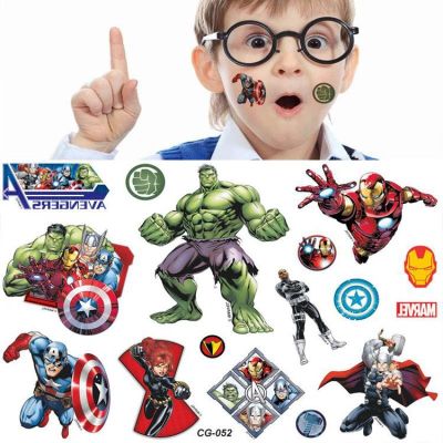 hot【DT】 The Stickers Theme Original Superhero Sticker Birthday Supplies Cartoon Kids Boys