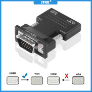 Bộ Chuyển Đổi JTKE HDMI Nữ Sang VGA Nam Với Bộ Chuyển Đổi Âm Thanh Hỗ Trợ