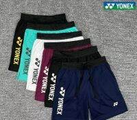 Yonex เสื้อแบดมินตันใหม่กางเกงกีฬาขาสั้นแห้งเร็วสำหรับทั้งหญิงและชายใหม่สำหรับฤดูร้อนวิ่งการแข่งการวิ่งการดูดซับเหงื่อ