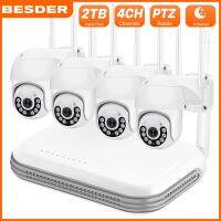 BESDER 4CH 5MP Wifi กล้องวงจรปิด IP กล้อง NVR Kit 3MP Mini NVR PTZ กลางแจ้งอินฟราเรด Night Vision การเฝ้าระวังวิดีโอระบบกล้อง