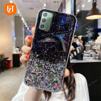 สำหรับ Samsung Galaxy Note8 9 10 Plus Note20 Ultra Note10 Lite A6 A6 + A8 A8 + A7 A9 J8 J4 + J6 + 2018 J2 J5 J7 Prime แฟชั่น Glitter Gold ฟอยล์3D Starry Sky อีพ็อกซี่ Soft TPU โทรศัพท์เคสป้องกันการตก