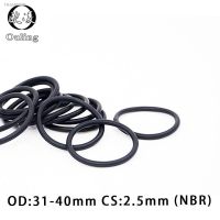 ❖﹊ 20PC/lot Rubber Ring Black NBR Sealing O Ring OD31/32/33/34/35/36/37/38/40x2.5mm Thickness O-Ring Seal Gasket Oil Ring Washer