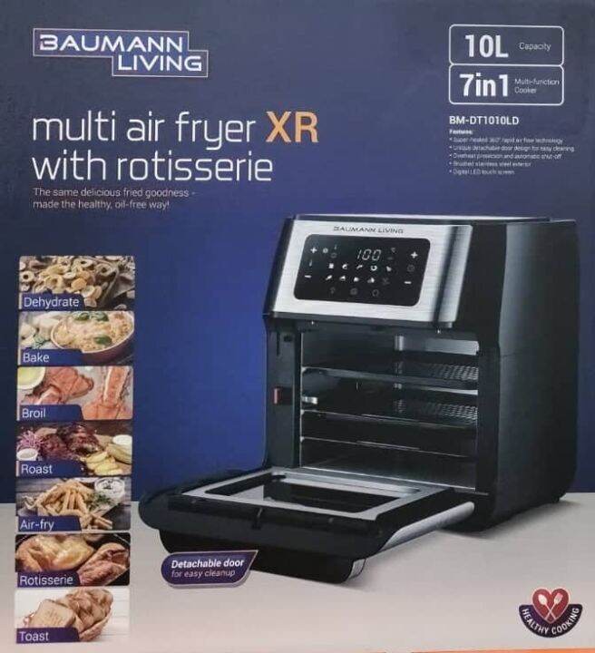 Baumann Multi Air Fryer XR with Rotisserie Lazada PH