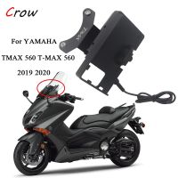 For YAMAHA TMAX 560 T-MAX 560 TECH MAX 2019 2020 Motorcycle Windscreen Navigation Bracket USB charger mobile phone mounting